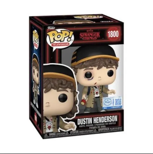 FUNKO POP! Vinyl Figur Television Stranger Things Dustin Henderson 1800 Special